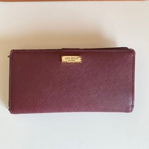 Kate Spade Burgundy Wallet